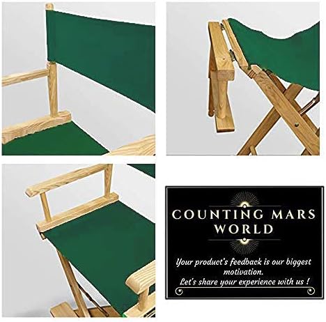 2 Set 20cm 52cm 52cm 42cm, Replacement Cover Canvas for Directors Chair, X + X Green