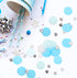 VCOSTORE 5000 Pieces Tissue Paper Confetti Circles, 1 Inch Round Dots for Birthday Wedding Party Decoration, Blue &