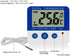 Digital Fridge Thermometer - Magnetic Mount & Stand, LED Alarm, -58°F to 158°F Range