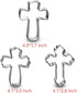 Cross Cookie Cutter Set - 4 Inch Stainless Steel - 5 Pieces in Different Shapes