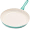 GreenPan Rio Healthy Ceramic Nonstick Frying Pan Skillet, 10", PFAS-Free, Dishwasher Safe, Turquoise