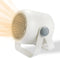Portable Small Space Heater, Fast Heating Ceramic 1000W Mini Heater with Fan Modes for Indoor Use, White