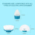 SUSIFT Set 3Flat,Dome,Corner Replacement Brush Heads for Hurricane Spin Scrubber with Multi-Function of and Adapter