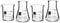 Periodic Tableware Laboratory Beaker Shot Glasses