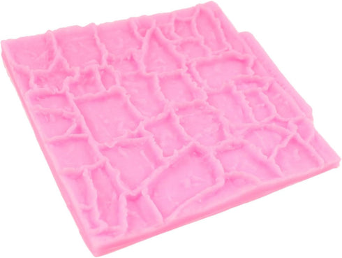 Brick Texture Silicone Molds, Chocolate Fondant Mold for Cake Decoration, Cupcake Topper, Polymer Clay