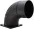 Big Horn 11433 4-5/8-Inch Flanged Elbow, 4-Inch, Black