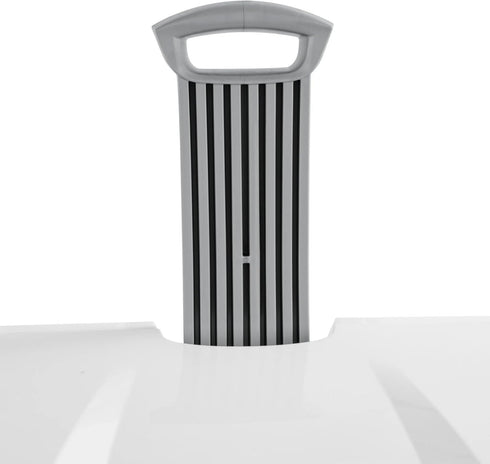 TnLoji Wheeled Plastic Laundry Hamper,Adult-Sized White Rolling Basket,Spacious Storage with Handles for Home & Dorms