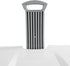 TnLoji Wheeled Plastic Laundry Hamper,Adult-Sized White Rolling Basket,Spacious Storage with Handles for Home & Dorms
