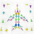 75 9 HappyFiller Pcs Acrylic Mini Planes Small Plastic Airplane Bulk Colors Perfect for Crafting, Party Favors,Home