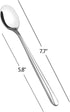 12 Pieces Long Handle Stainless Steel Spoon Set, Ice Tea and Milkshake Spoons
