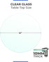 12-Inch 3/8 Round Tempered Glass Table Top, Thick, Flat Polished Edge, Durable Glass for Dining, Coffee, and Office