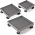 Skelang Set 3 Square Plant Caddy, Wheeled Planter Trays, ABS Plant Pallet, Heavy Duty Plants Dolly Saucer for Moving