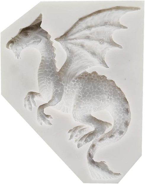 3D Flying Dragon Silicone Fondant Cake Mold for Chocolate, Gummy, Sugarcraft, and Cupcake Decorating