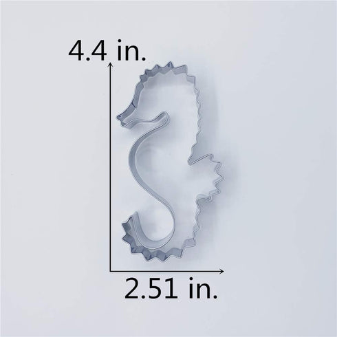 LILIAO Seahorse Cookie Cutter - 2.5 x 4.4 inches - Made of Stainless Steel