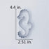 LILIAO Seahorse Cookie Cutter - 2.5 x 4.4 inches - Made of Stainless Steel