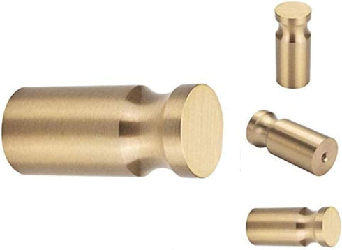 YANGQIHOME Pack of 4 Solid Gold Brass Coat Hooks - Wall Hanger Mounted Bathroom Hook Kitchenware Organizer