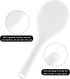 2PCS Plastic Rice Paddle Spoon, Non-Stick Rice Scoop, 7.87 Inch Rice Serving Spoon (White E)