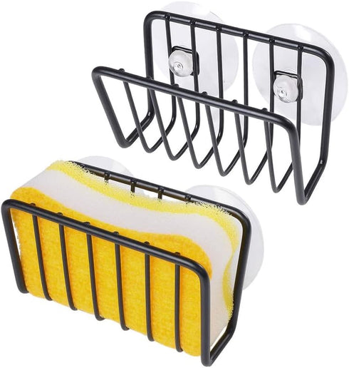 Toplife Sponge Holder for Kitchen Sink, Rust-Proof Suction Cup Sponge Caddy -