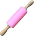 Mini Silicone Rolling Pin for Kids Baking, Ideal for Toddlers, Playdough, Cookies & Pastry - 9" Small Size (Pink)