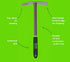 Yard Butler Terra Garden Weeder Hand Tool, Durable Gardening Accessory for Lawn & Garden Care