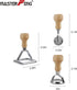 MASTER FENG Ravioli Stamp Maker Cutter Set with Roller Wheel, Wooden Handle, Fluted Edge, Pasta Press (MF-146)