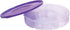 2 Pack Candy and Nut Serving Container, Appetizer Tray with Lid, 6 Compartment Round Plastic Food Storage Organizer,