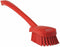 Vikan 41864 Brush,Washing,Stiff,15.75",PP/PBT,Red