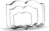 Book Cookie Cutter Set - 3 Piece Stainless Steel
