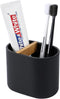 rejomiik Thick Resin Toothbrush Holders, Bamboo Bathroom Countertop Organizer for Toiletries and Beauty Accessories