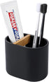 rejomiik Thick Resin Toothbrush Holders, Bamboo Bathroom Countertop Organizer for Toiletries and Beauty Accessories