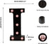 LED Black Alphabet Marquee Letters Sign, Light Up Marquee Number Letter Lights for Home Bar Christmas Birthday Party