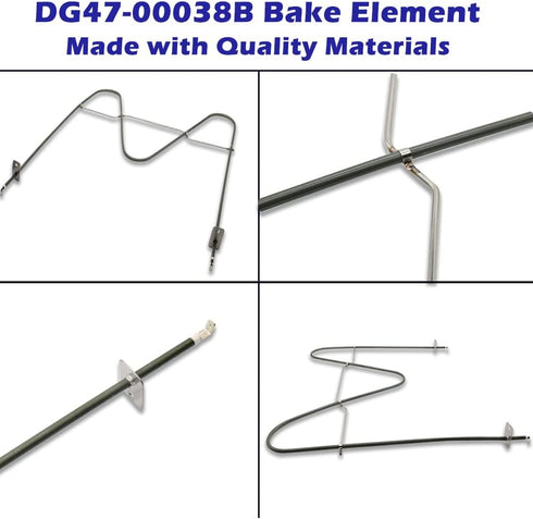 DG47-00038B Bake Element, Compatible with Samsung Range/Stove/Oven, Replaces PD00025540, 2 Yr Warranty