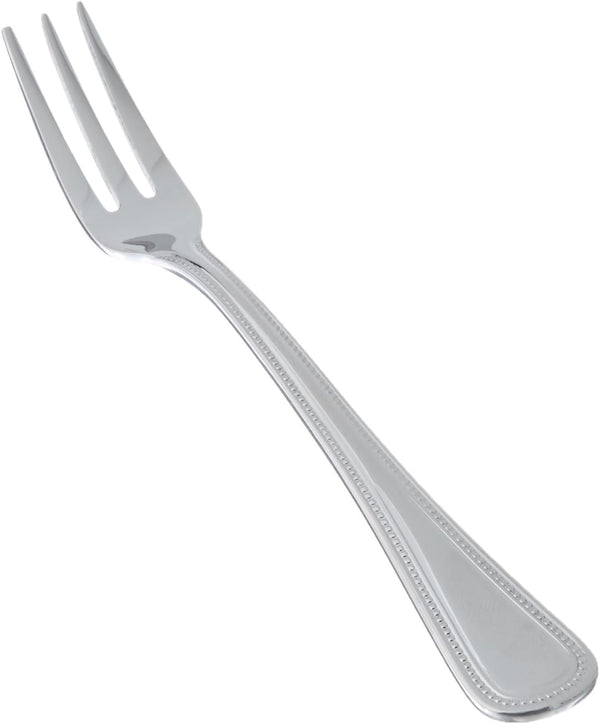 Winco Pearl Stainless-Steel Oyster Fork, Extra Heavyweight, 6.5" (12 Pack)