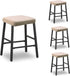 Deisy Dee Velvet Rectangle Vanity Stool Covers, Small Footstool Ottoman Covers Pack