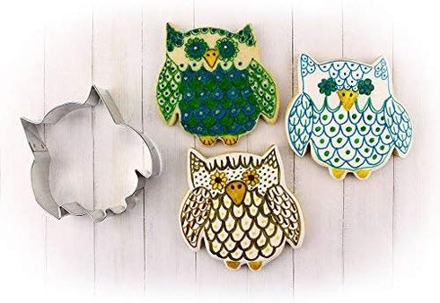 Cute Owl Cookie Cutter - 3.5" Made in USA by Ann Clark