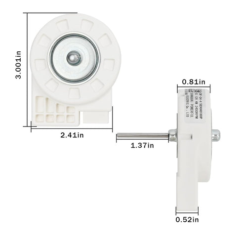 Refrigerator Fan 12V 4W Refrigerator Evaporator Fan Motor Replacement Parts for, Refrigerator Condenser Fan BCD-330WTV 50240401000P ZWF-04-4