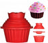 Giant Cupcake Molds - Dishwasher Safe Big Top Silicone Cupcake Molds, Non-Stick Jumbo Bake Sets for Easy Cake