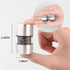 T-mark Premium Sea Salt and Pepper Grinder Set, Spice Mill with Brushed Stainless Steel, Small Portable Ceramic Salt &