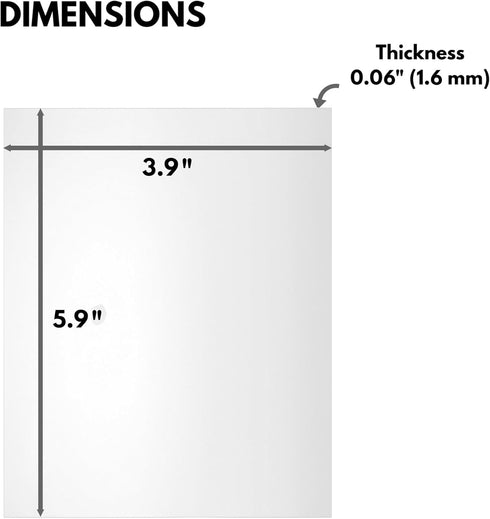 Icona Bay 4x6 Picture Frame Glass Replacement (4 x 6, 2 Pack) - Real Glass Cover for 4x6 Inches Photos
