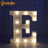 Pooqla LED Marquee Letter Lights Sign - Light Up Alphabet Letter for Home Party Wedding Decoration E