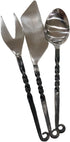 NauticalMart Medieval Feasting Set, 3 Pieces Cutlery Knife, Fork, Spoon with Leather Case