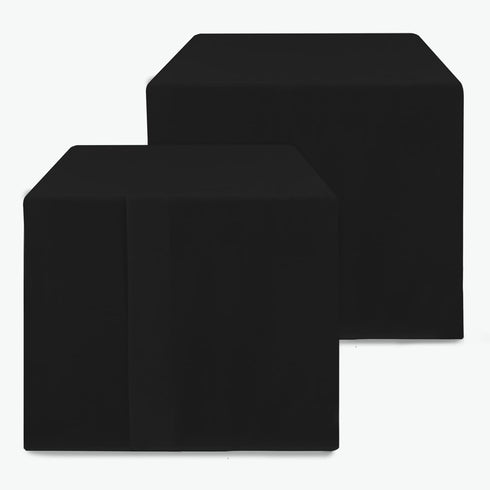 HolidayIdeas 2 Pack Square Fitted Table Covers - 34 x 34 Inch