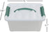 Pekky 6 Quart Storage Container Box with Handle, Latching Fresh Design, Small Toy Organizer Bin, 2-Packs