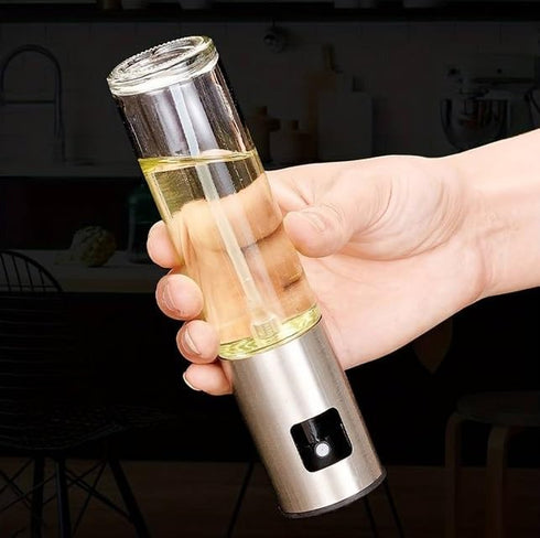 Oil Sprayer for Cooking - 100ml Glass Olive Oil Spray Bottle for Kitchen, Salad, BBQ