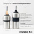 6 Huski Wine Chiller | Award Winning Iceless Design | Keeps Wine Cold up to Hours | Wine Accessory | Next Generation