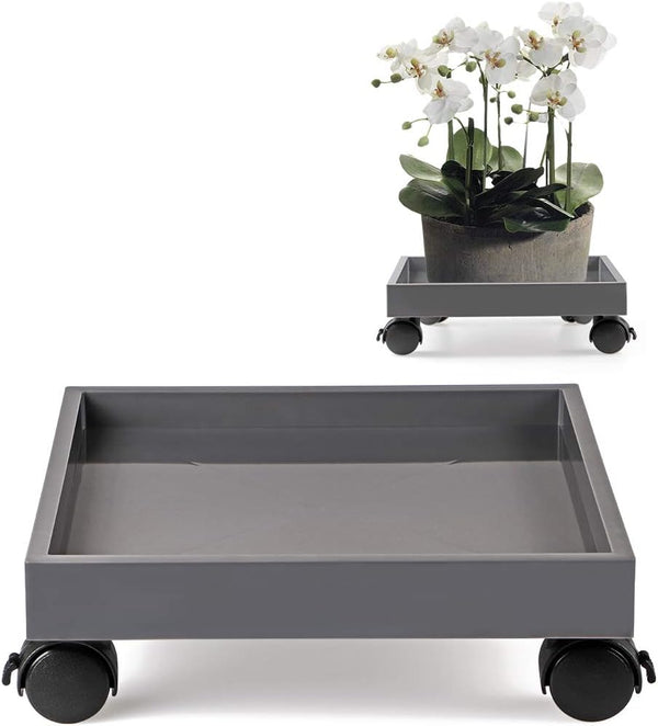 Skelang Square Wheeled Plant Dolly - ABS Planter Trays, Heavy Duty, Load Capacity