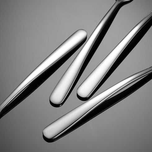 Small Square Spoons, SUS304 Stainless Steel 5.9 Inch Spoons for Ice Cream, Sugar, Cake, Coffee, Desserts, Set of 5