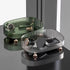 Dark Green Makeup Perfume Organizer, Decorative Bathroom Vanity Tray, Countertop Organizer Tray for Cosmetics
