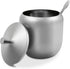 300ml Stainless Steel Sugar Bowl with Lid and Spoon 10 OZ Coffee Seasoning Jar Condiment Pot Spice Container Canister Cruet with Lid and Spoon by XHKDSYMC