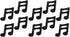 20pcs Music Note Balloons, Mylar Foil Party Balloons for Music Themed Birthday, Concert, Band, Bar Decorations (Black)